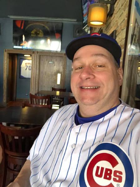 David in one of his favorite Chicago sports team’s uniform. Source: David Ginsburg