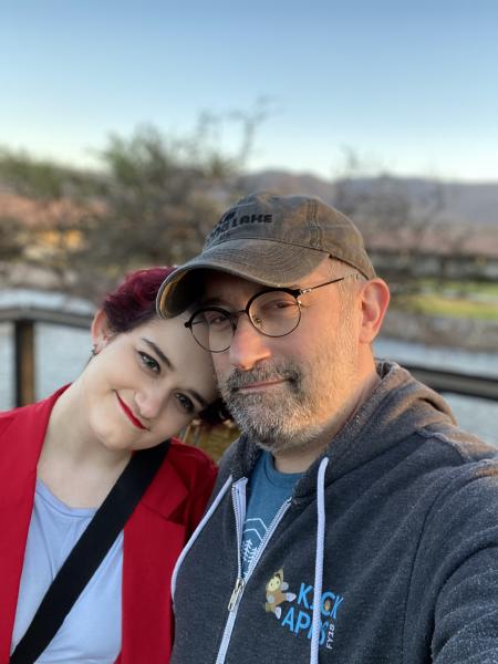 Mike and his daughter. Source: Mike Rose